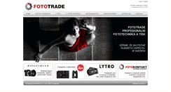 Desktop Screenshot of fototrade.cz